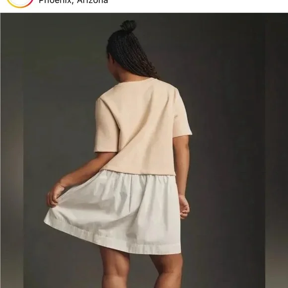 ANTHROPOLOGIE Dress Pilcro Sweatshirt Free People Twofer Camden - Picture 2 of 5